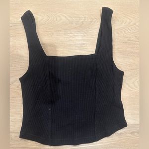 NEVER WORN Miss Selfridge sleeveless corset in black